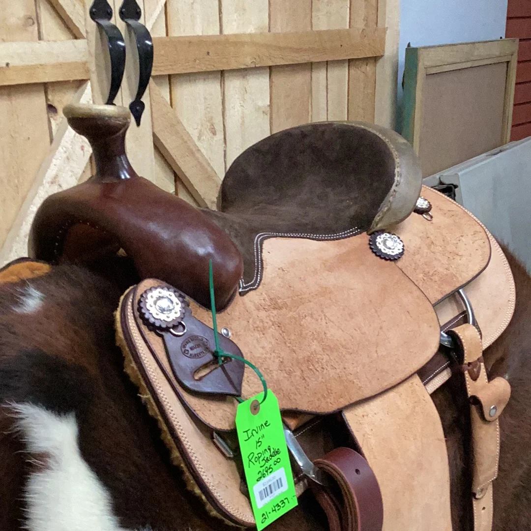 Irvine 15" Team Roping Saddle - Image 2