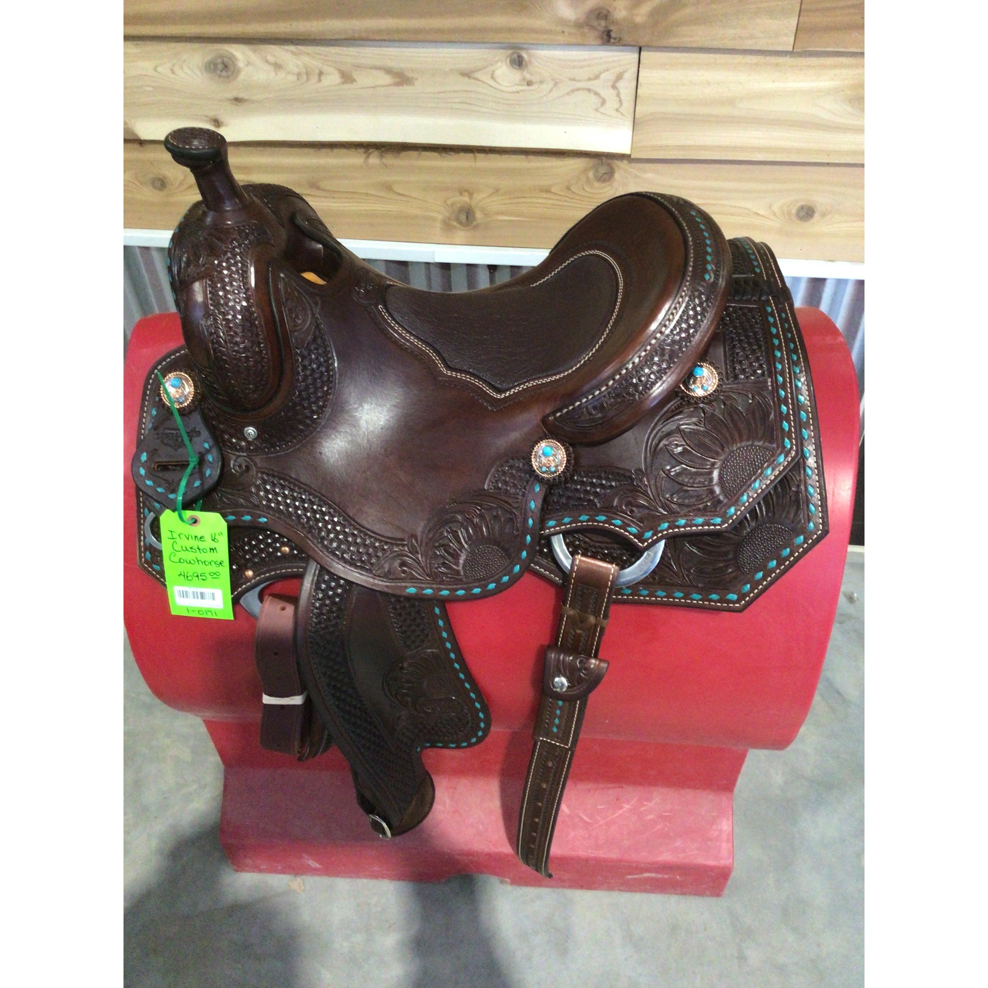 Irvine Custom 16" Cowhorse Saddle - Image 2