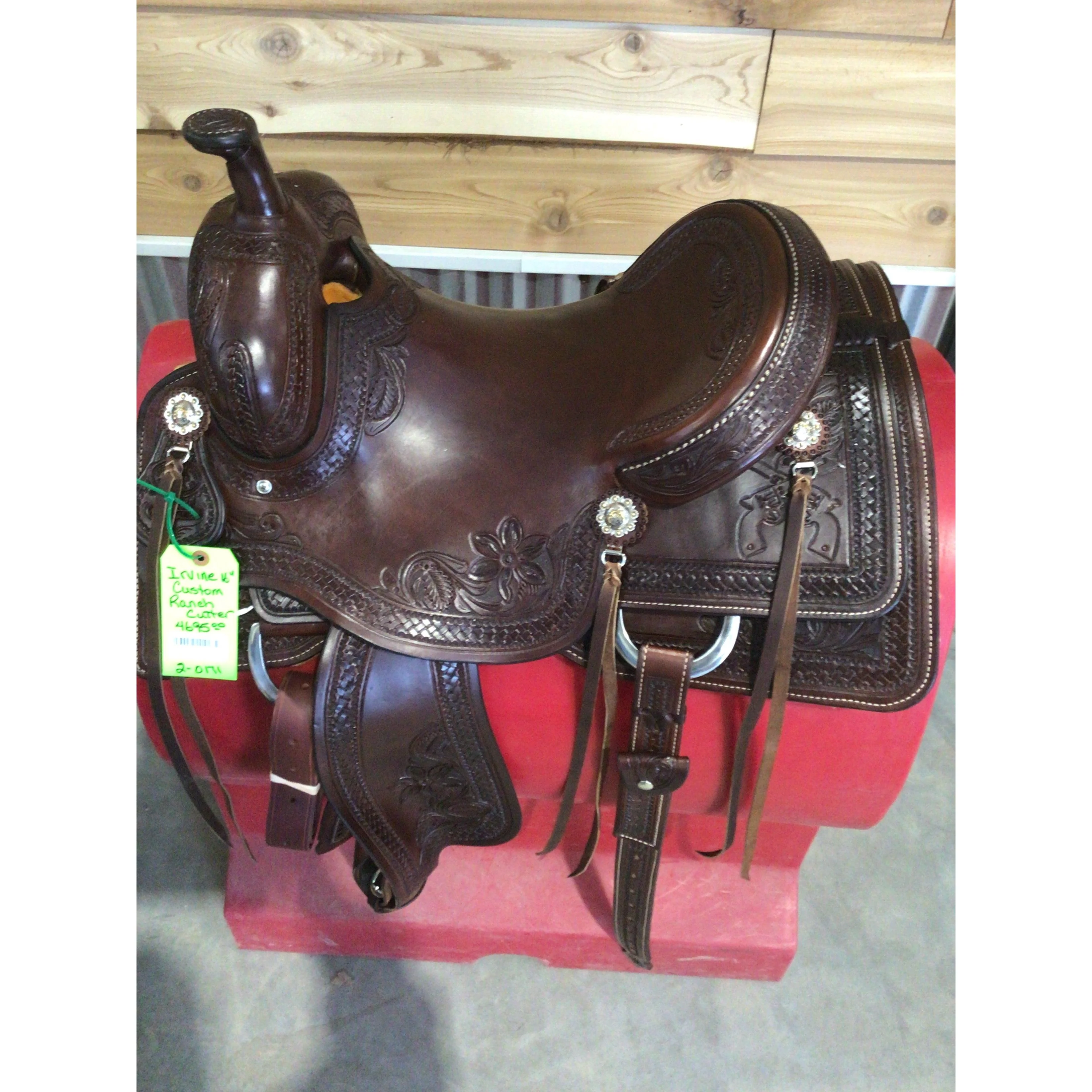 Irvine Custom 16" Ranch Cutting Saddle - Image 2