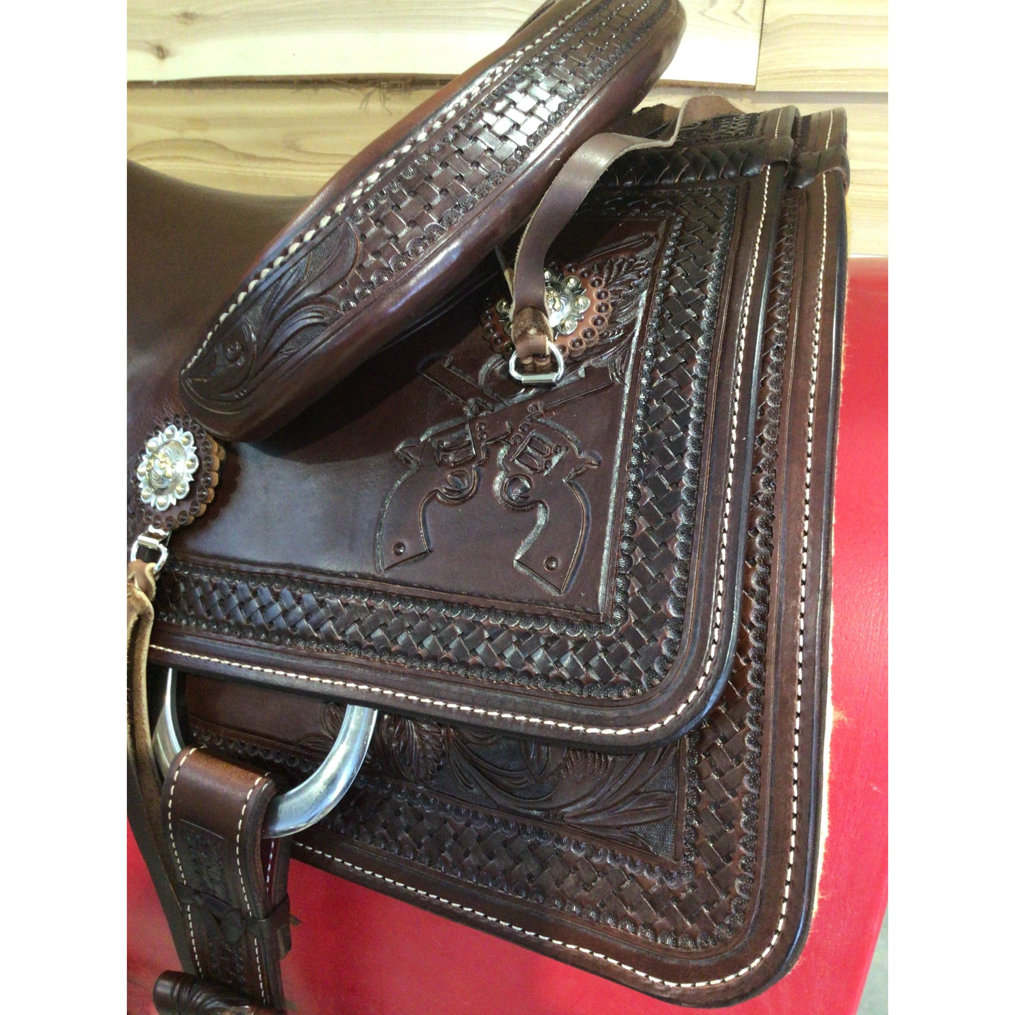 Irvine Custom 16" Ranch Cutting Saddle - Image 3