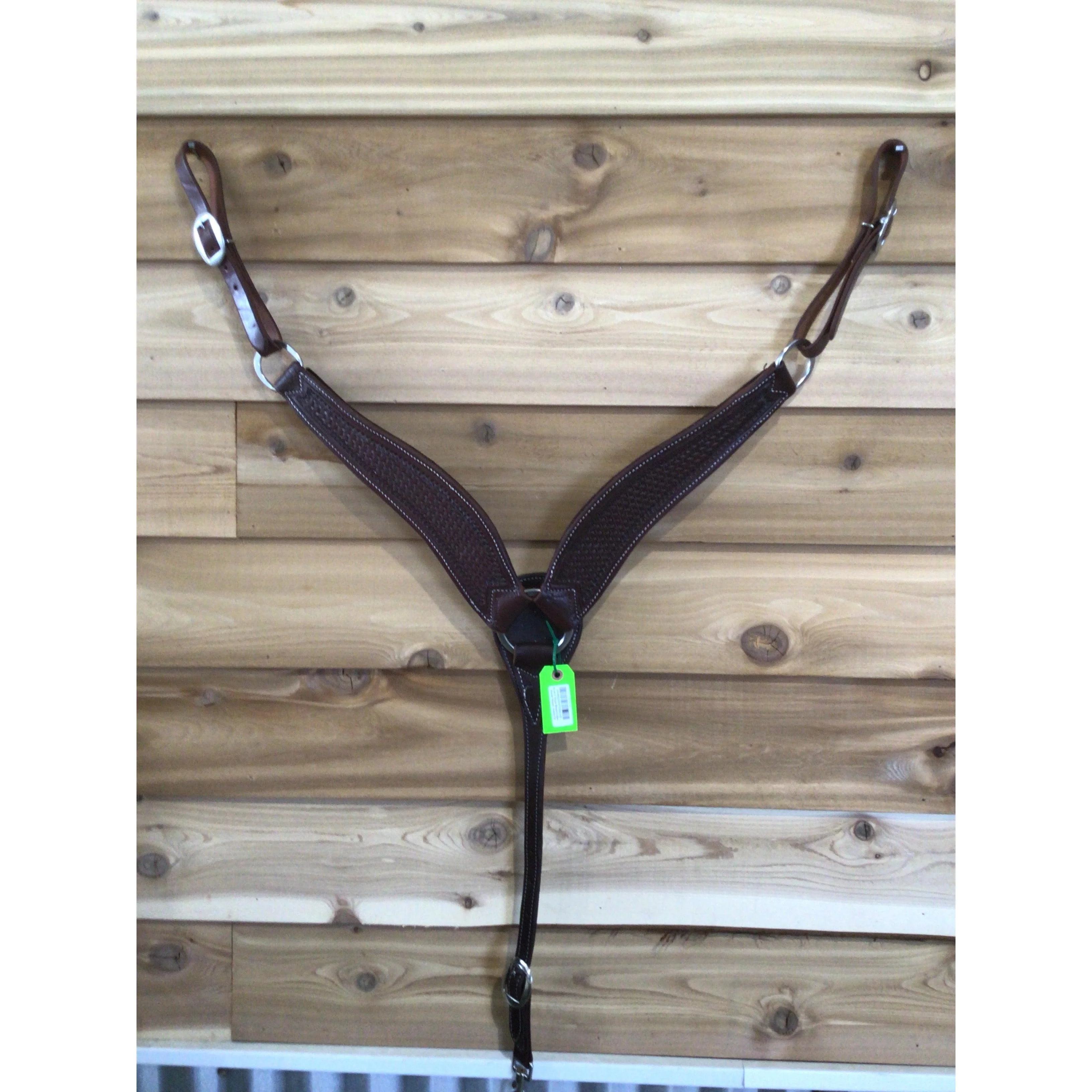 Irvine 3" Roper Breast Collar - Basket Weave