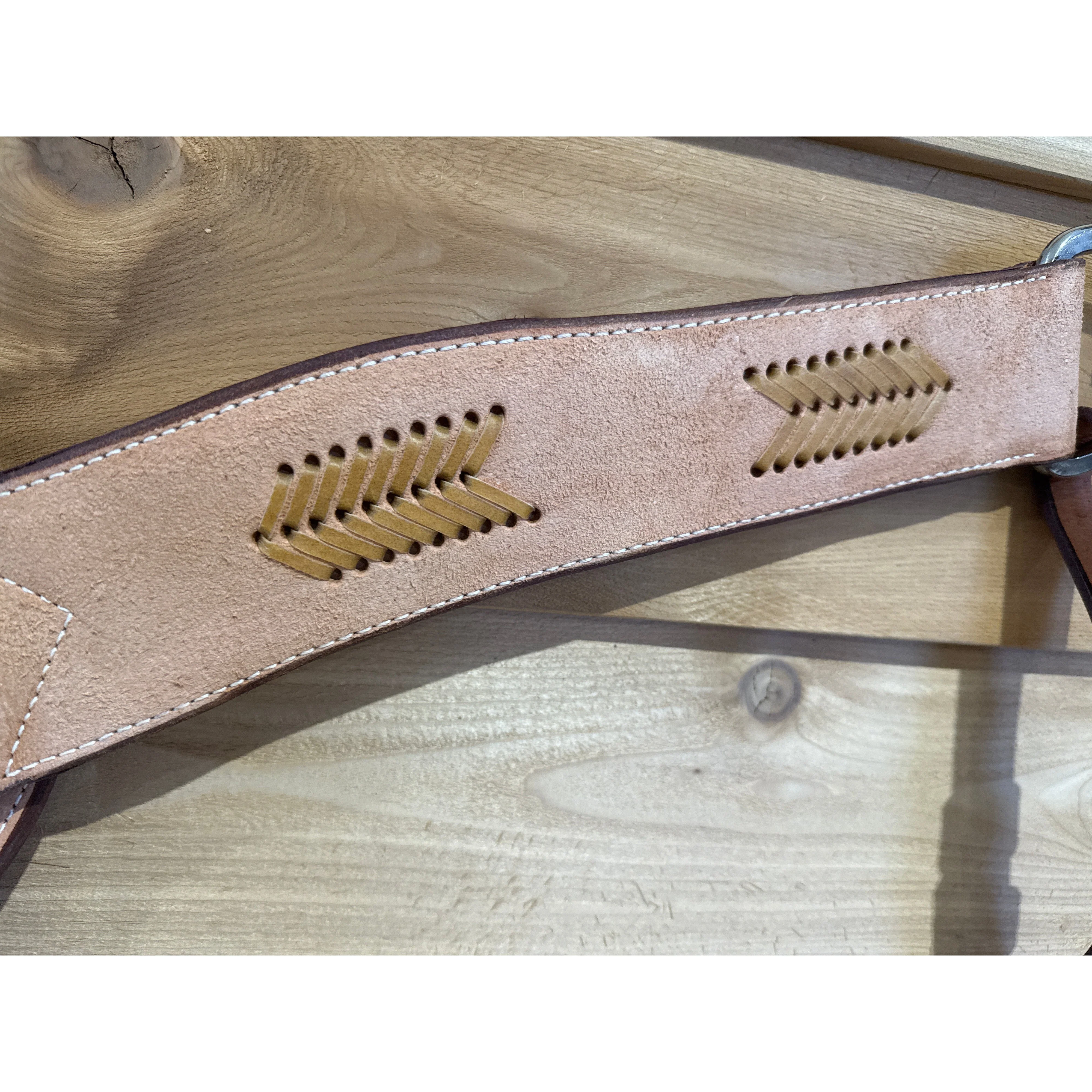 Irvine Breast Collar 2 3/4" Rough Out W/Rawhide Arrow NT - Image 2
