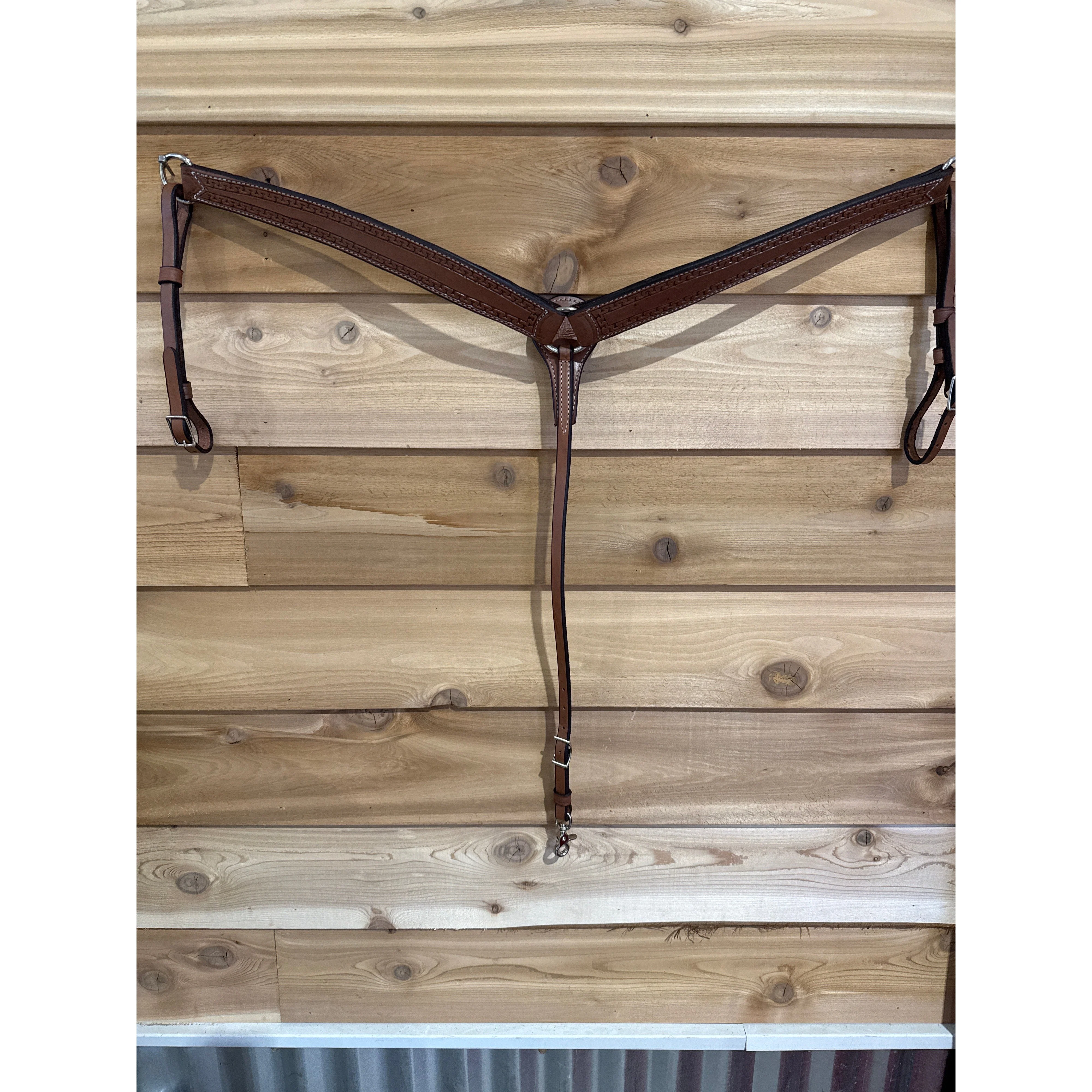 Irvine Breast Collar 2 3/4" Running W Border