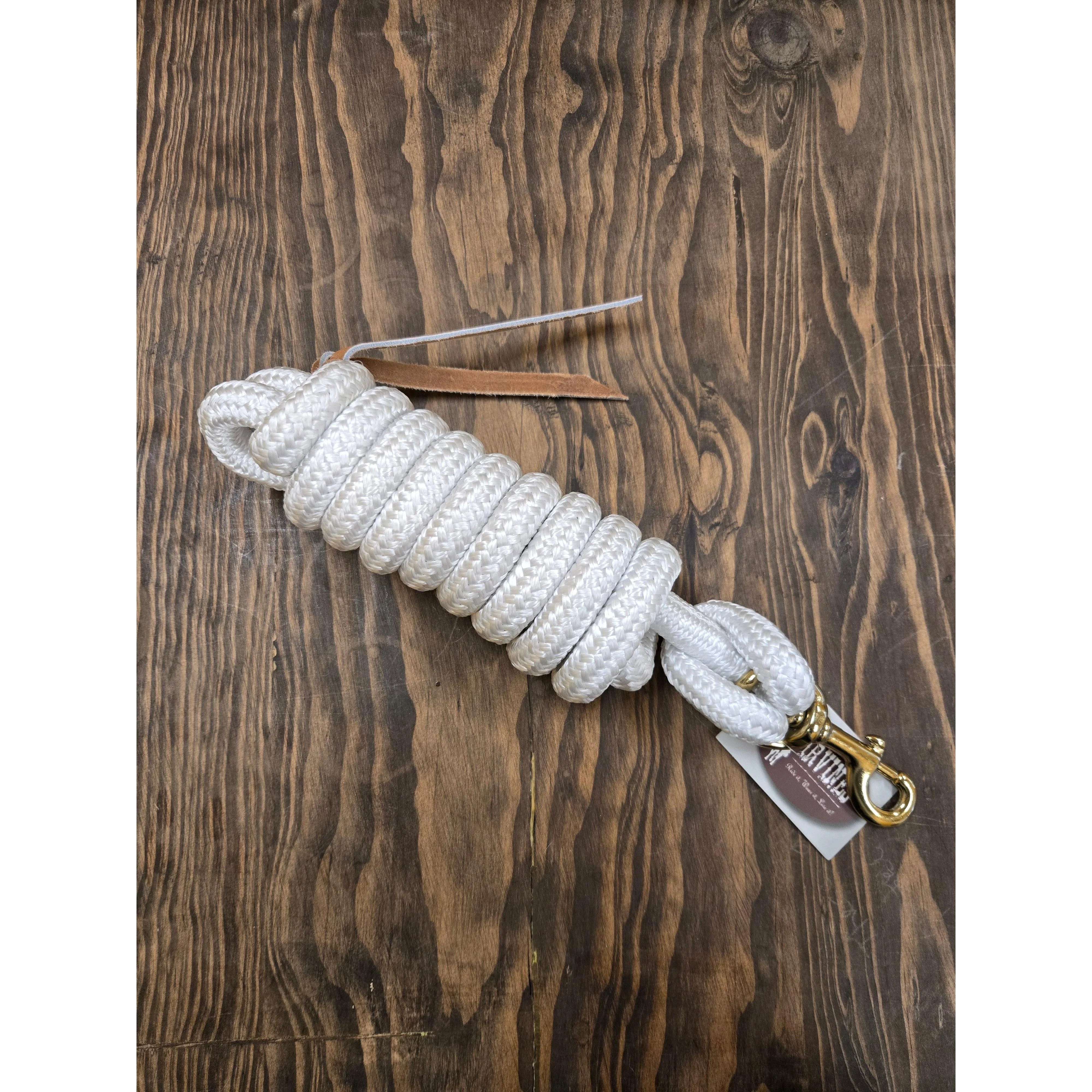 Irvine Cowboy Lead 9 ft 5/8" Leadn w/Brass Plated Bolt Snap Solid Colour - Image 4
