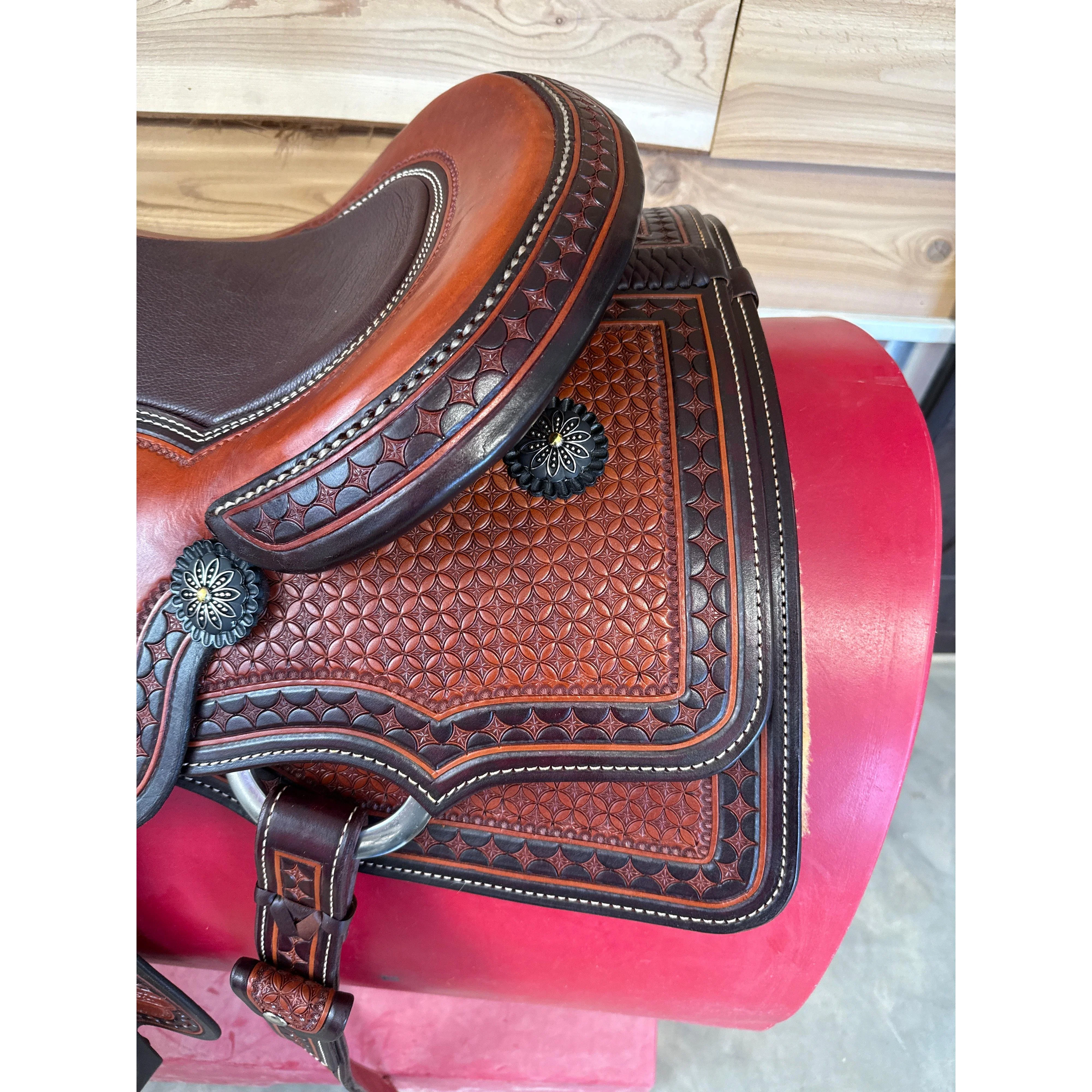 Irvine Custom 16" Cowhorse Saddle - Image 2