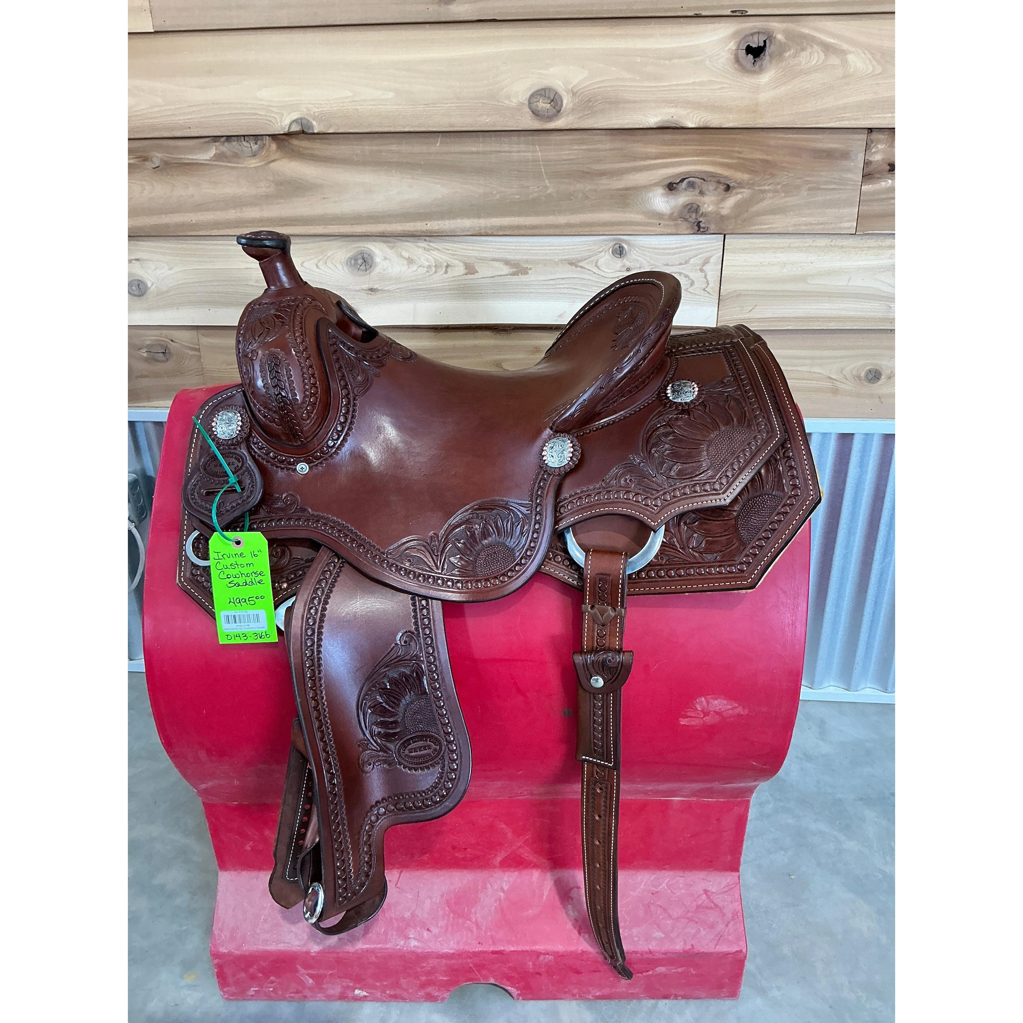 Irvine Custom 16" Cowhorse Saddle