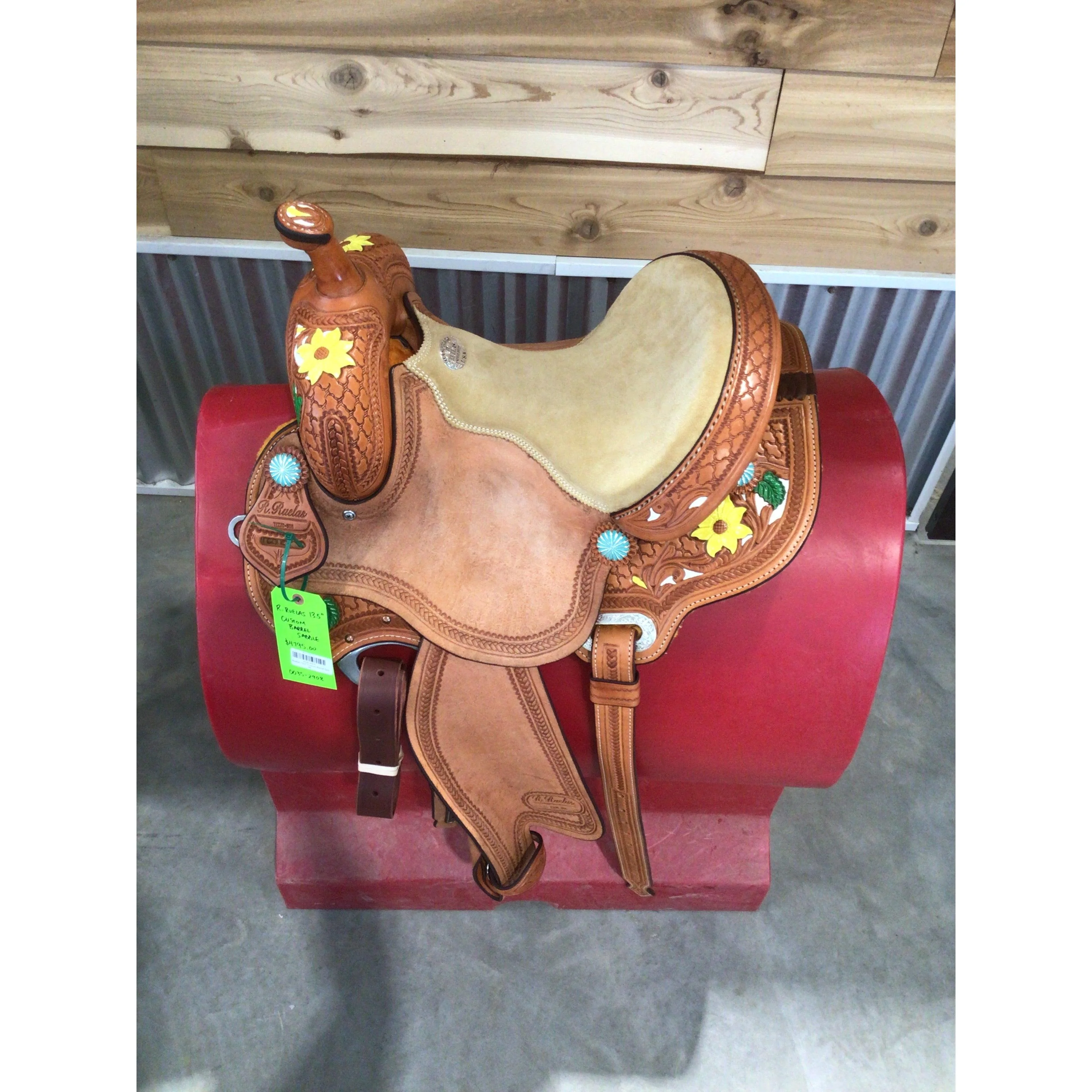 R. Ruelas 13.5" Custom Barrel Saddle - Image 2