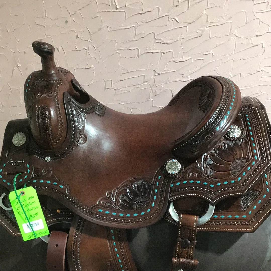 Irvine USA 16" Custom Cowhorse Saddle - Image 2