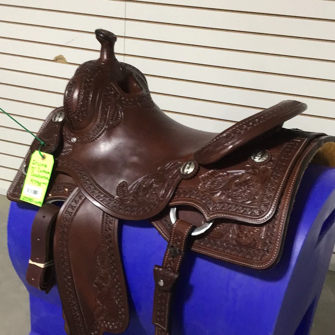 Irvine Custom 17" Cowhorse Saddle - Image 3