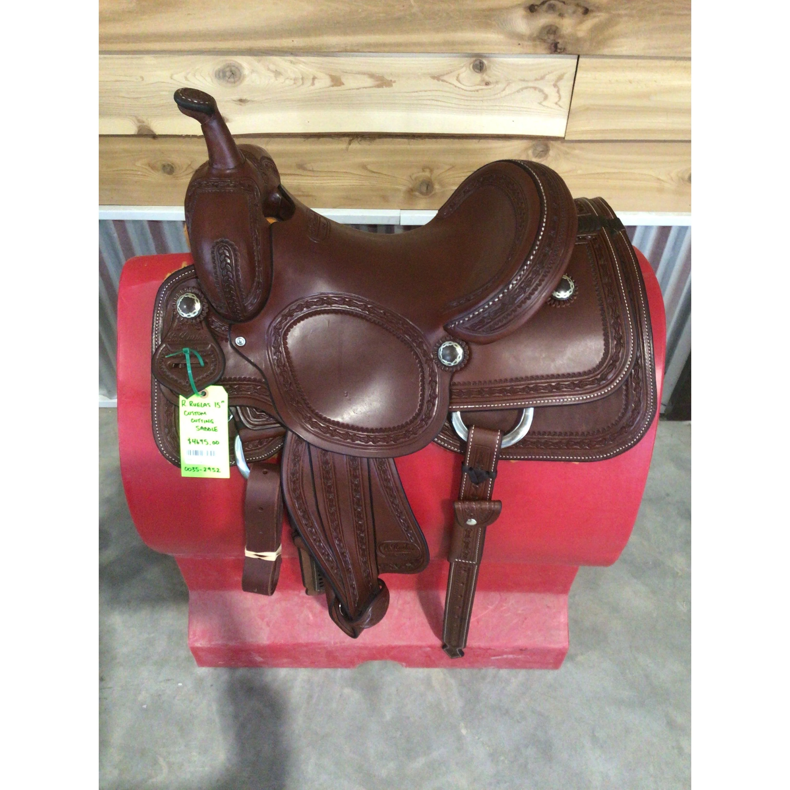 R. Ruelas 15" Custom Cutting Saddle - Image 2