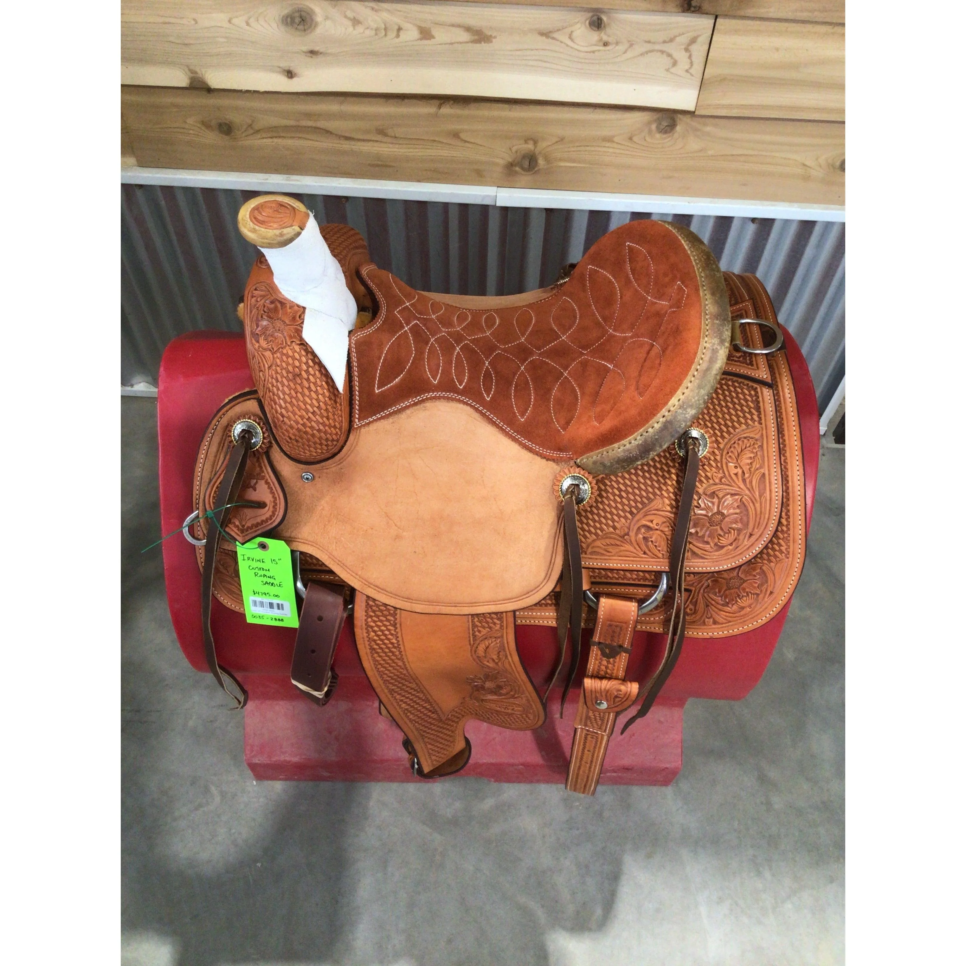 Irvine 15" Custom Roping Saddle - Image 2
