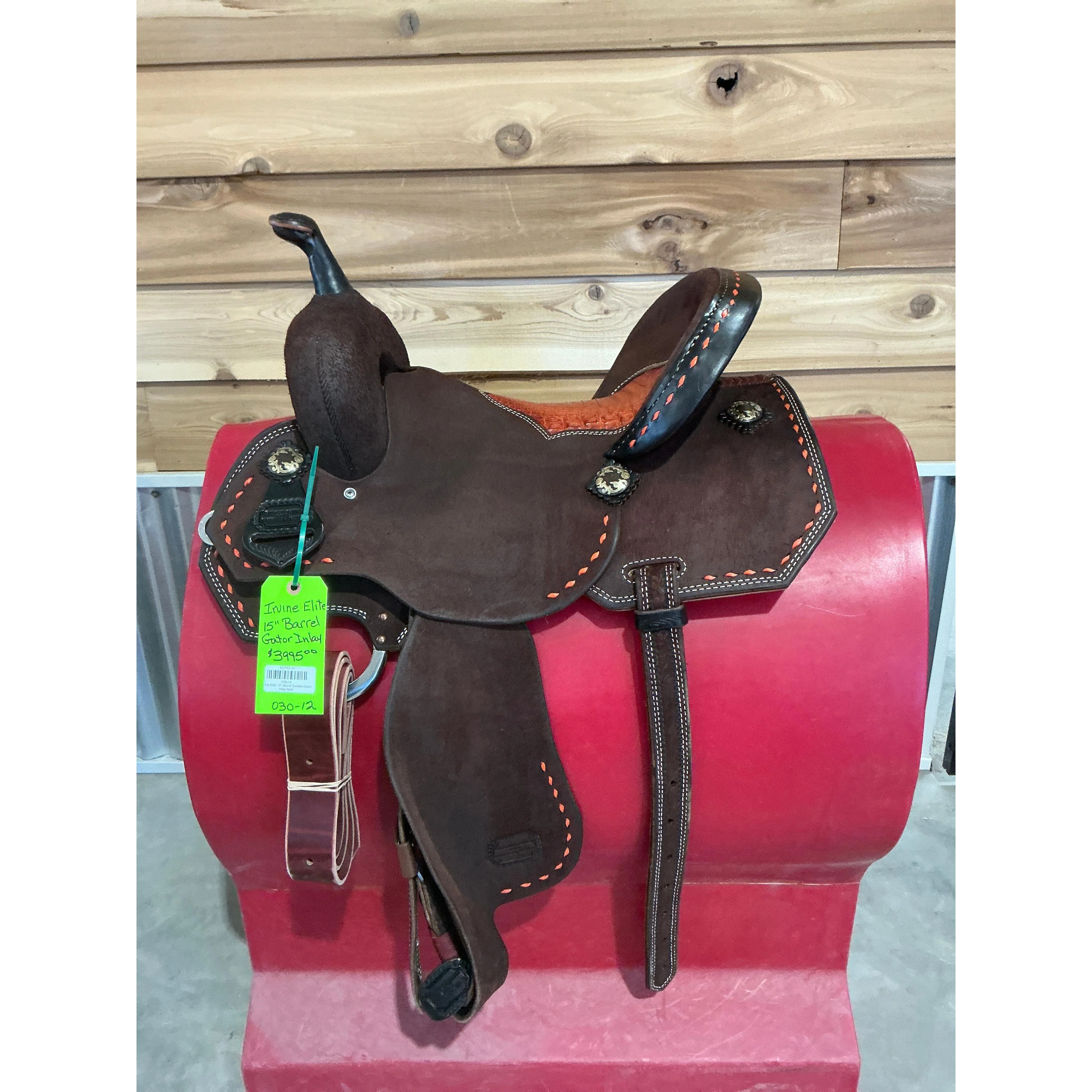 Irvine Elite 15" Barrel Saddle-Gator Inlay Seat