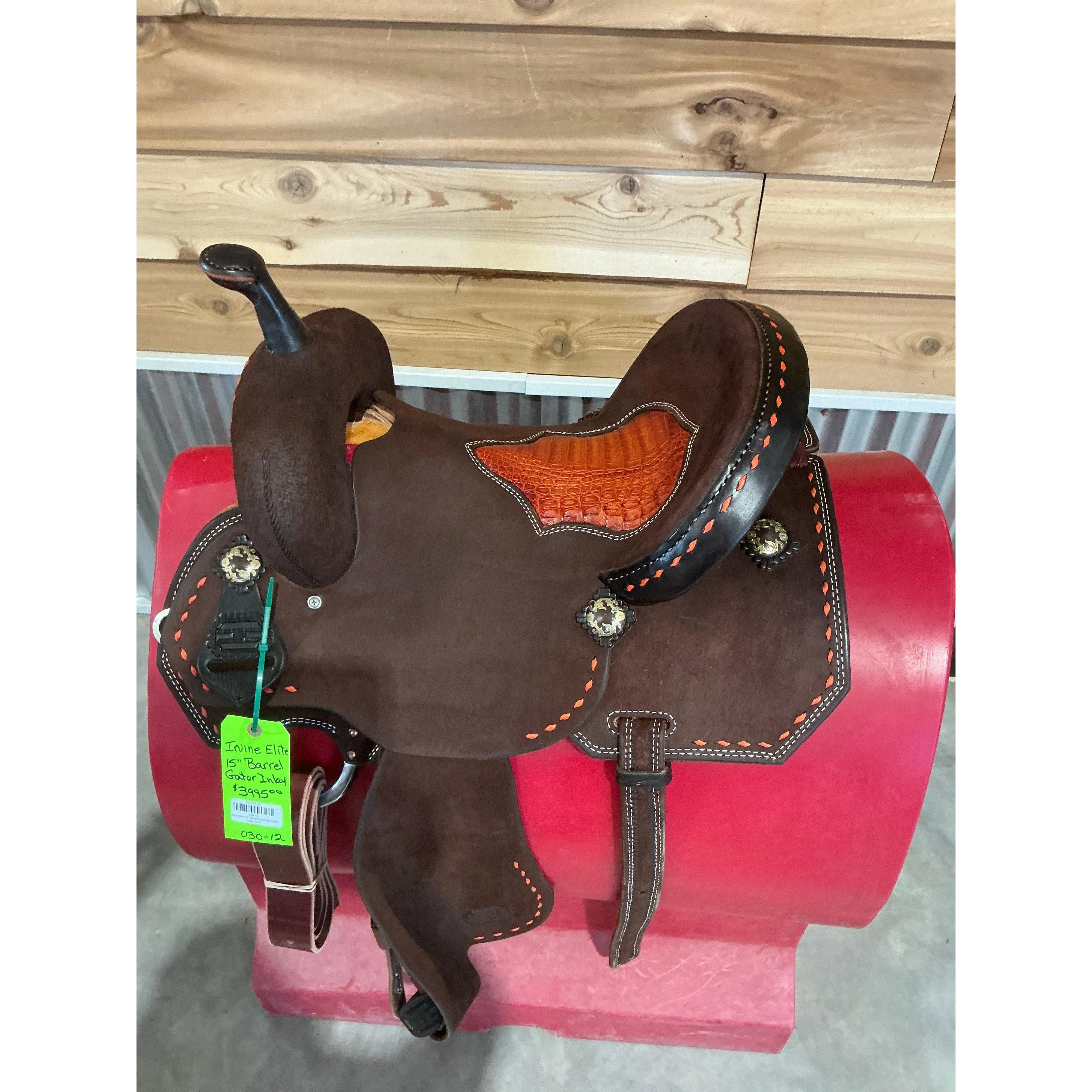 Irvine Elite 15" Barrel Saddle-Gator Inlay Seat - Image 2