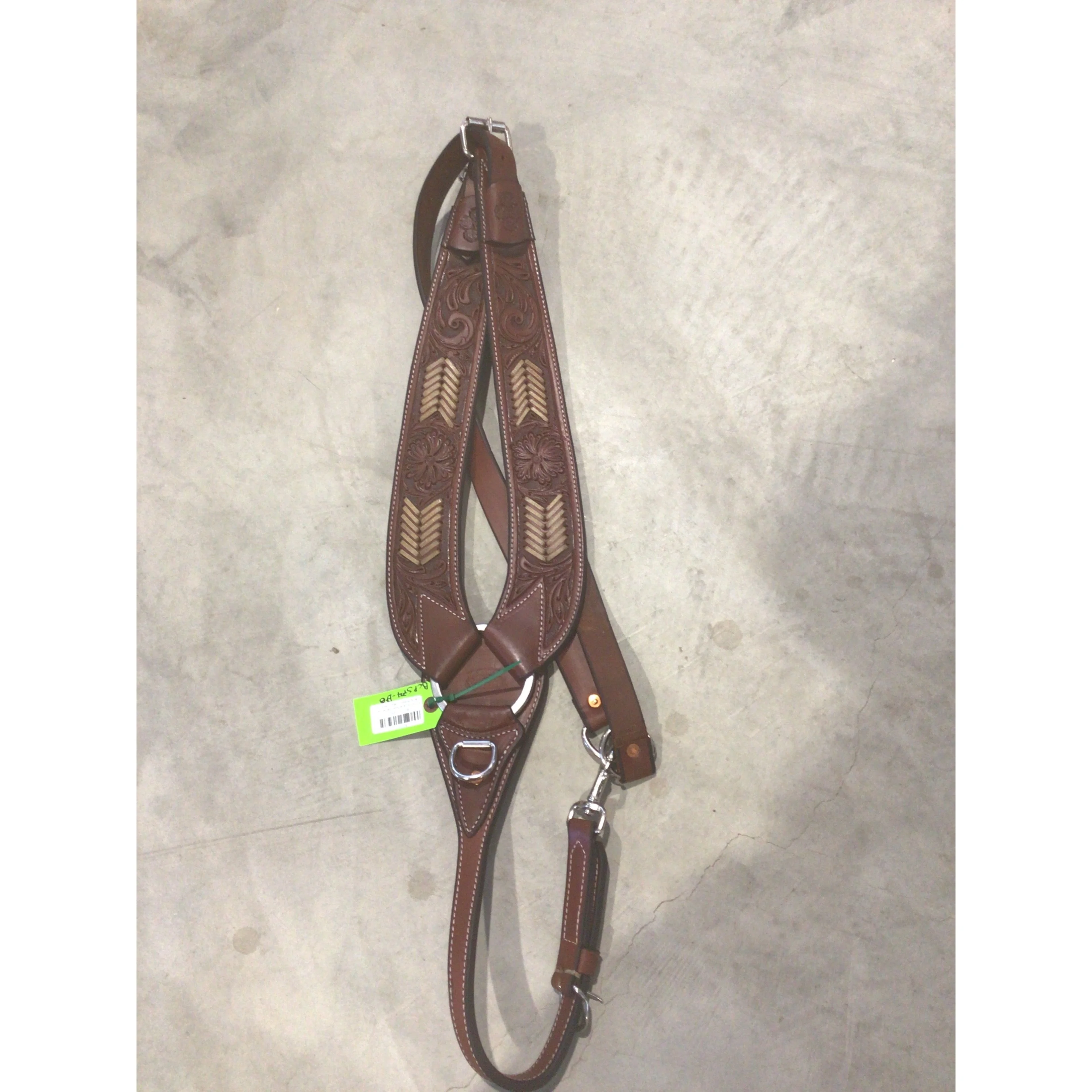 Irvine Floral w/Rawhide Arrow Pulling Breast Collar - Image 2