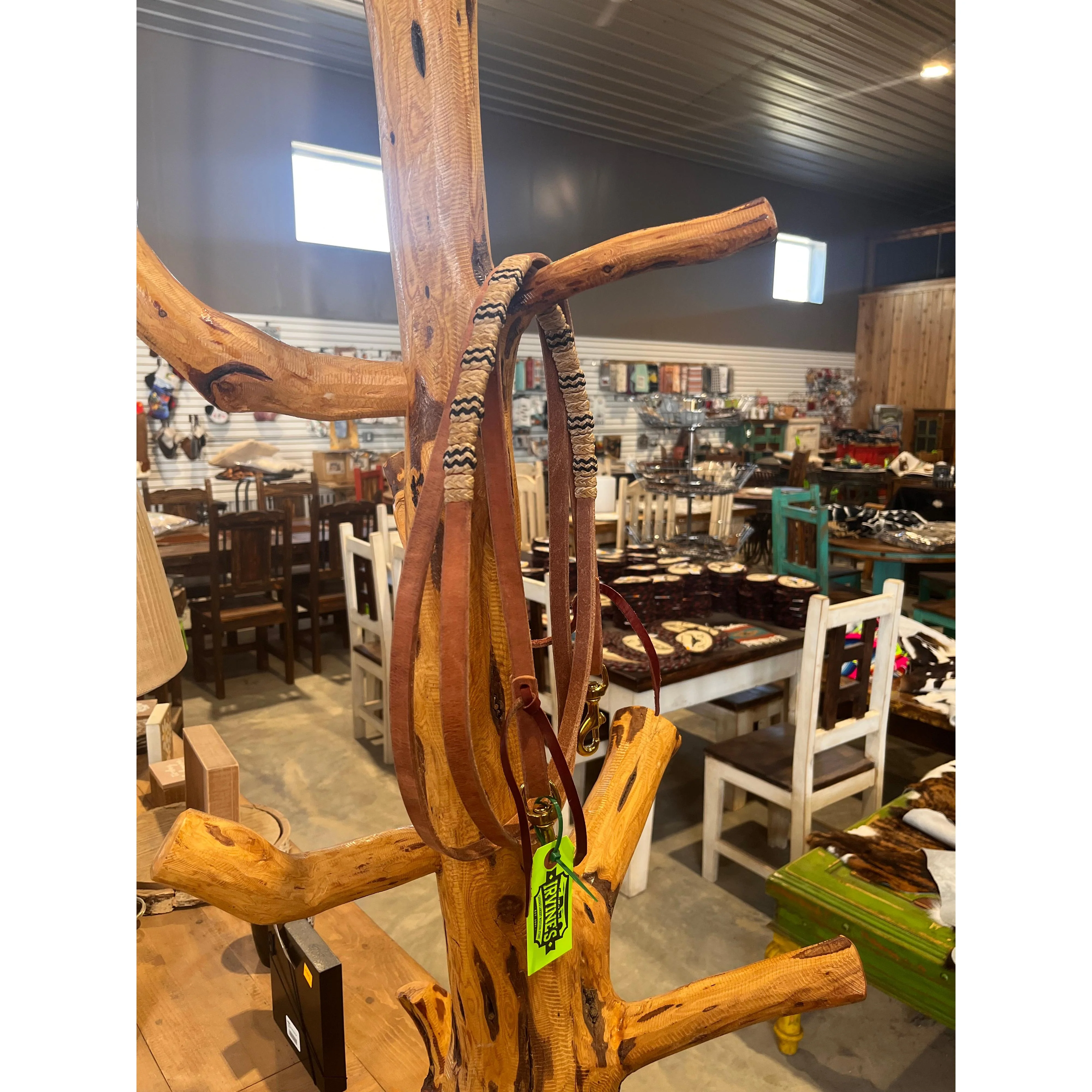 Irvine's Roping Rein 5/8"x 8' - With Rawhide Knots - Image 3