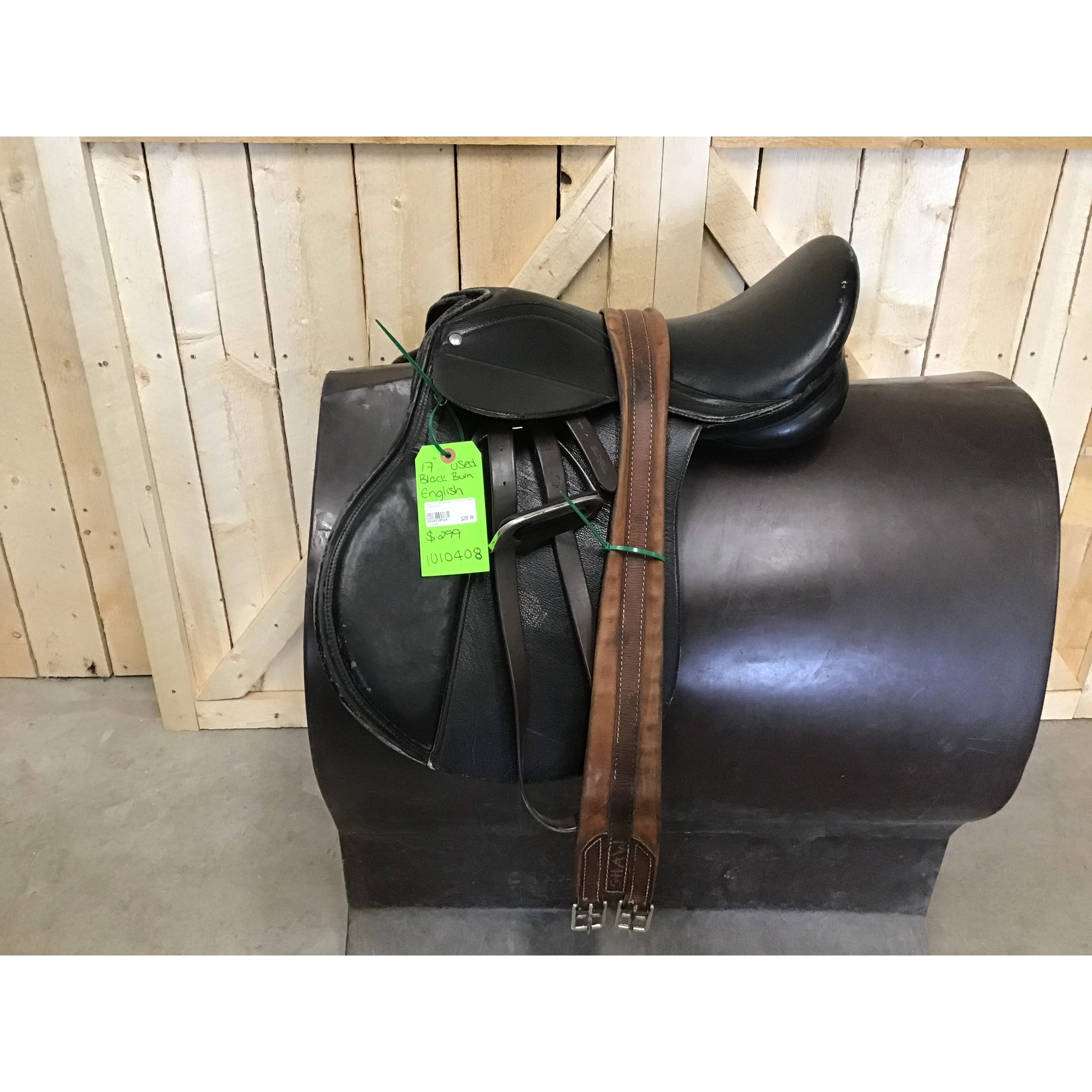 Used 17" Black Burn English Saddle (Complete)