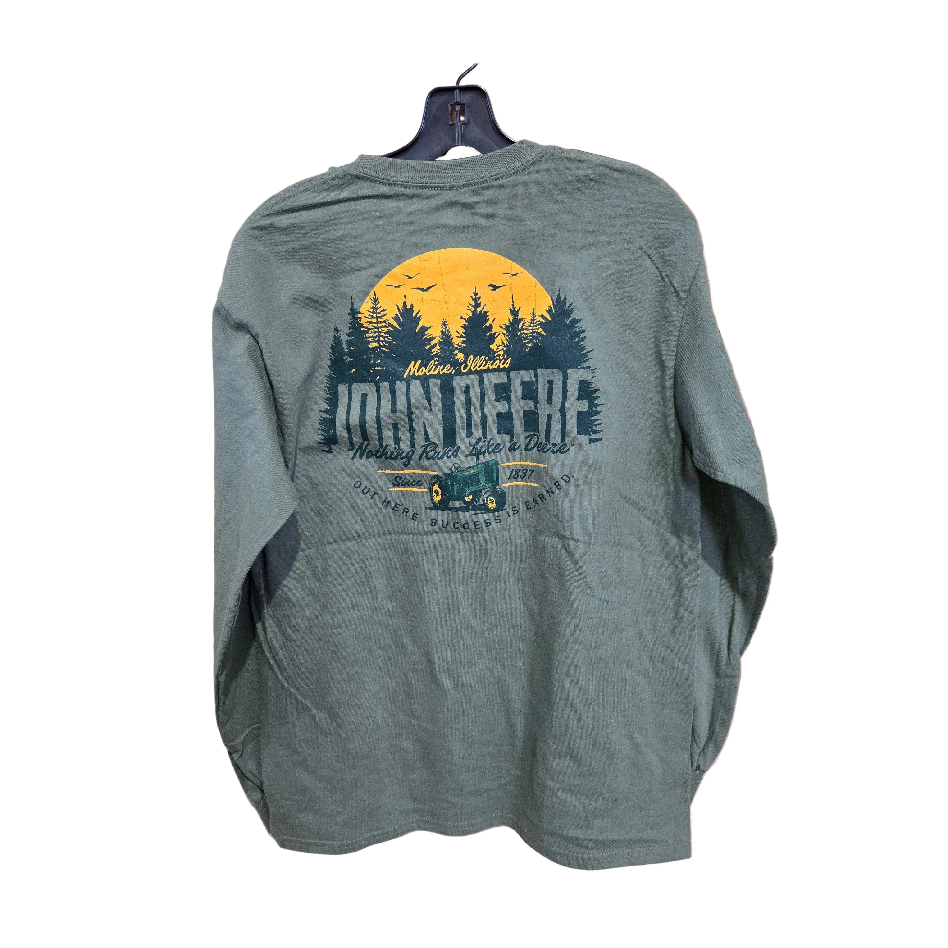 John Deere Women's T-Shirt - Olive - Image 2
