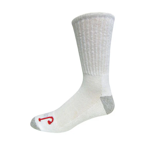 Justin Half Cushion Cotton Crew White 3 Pack