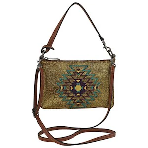 Justin Ladies Mini Shoulder Bag - Brown