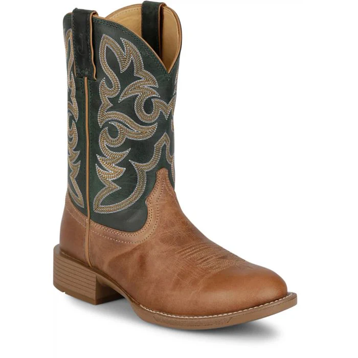 Justin Men's 11" Jasper Western Boot - Chestnut - Image 2