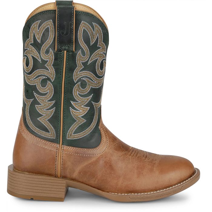 Justin Men's 11" Jasper Western Boot - Chestnut - Image 3