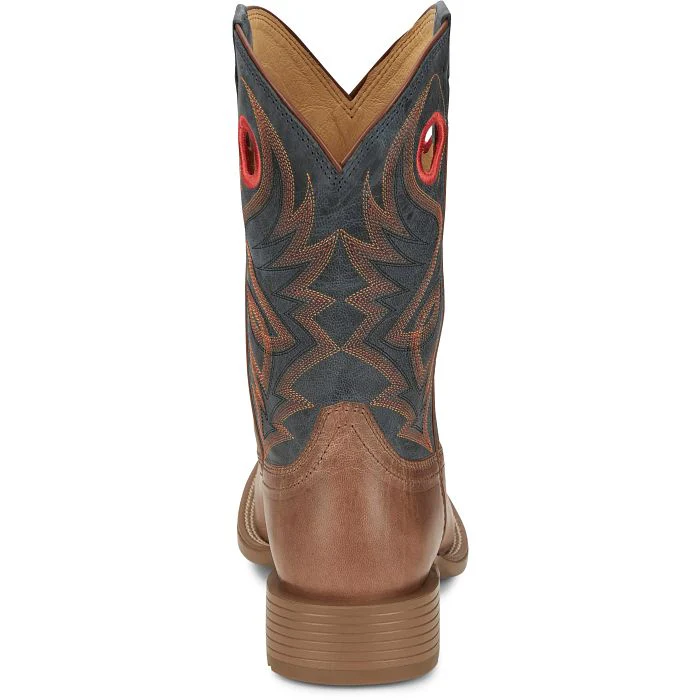 Justin Men's 11" Pickett Western Boot - Peanut/Tan - Image 5