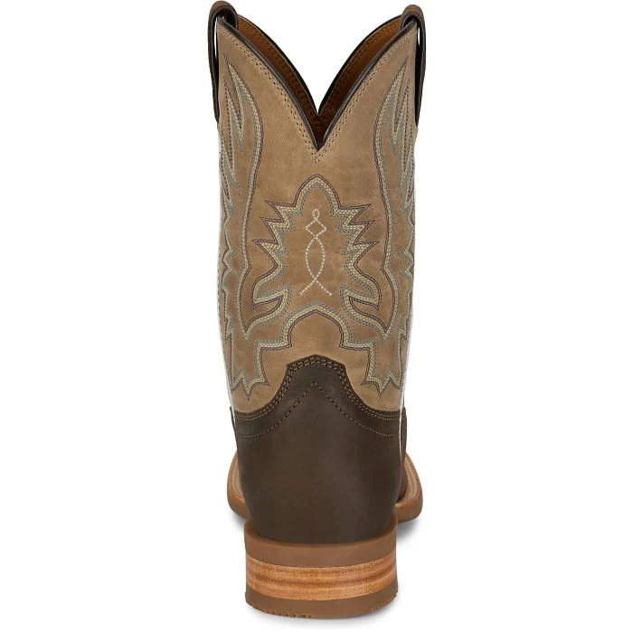 Justin Men's 11" Rustle Western Boot - Grizzly - Image 5