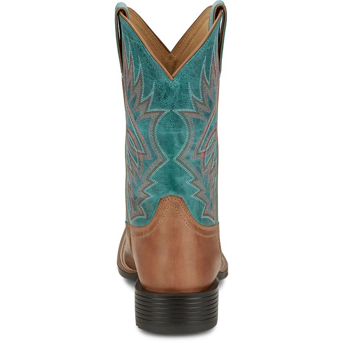 Justin Men's 11" Zeke Western Boot - Peanut - Image 4