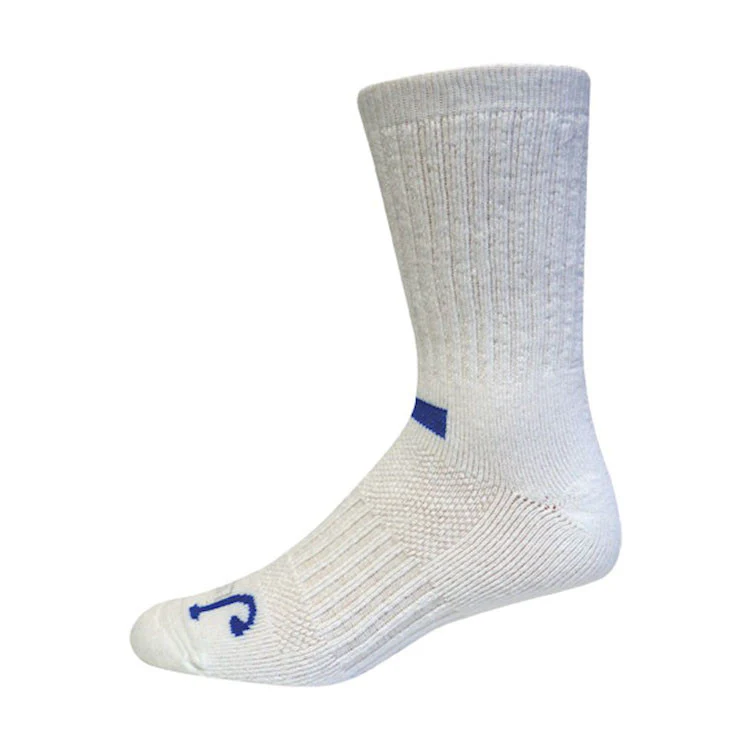 Justin Men's 2-Pack Just Dry  Full Cushion Crew  Socks - White