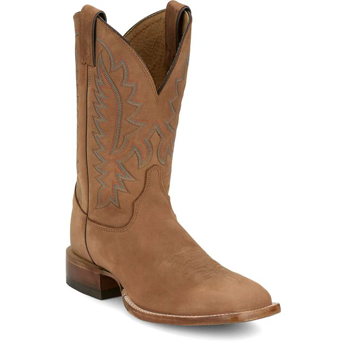 Justin Men's Rancho 11" Western Cowboy Boots- Butterscotch - Image 2