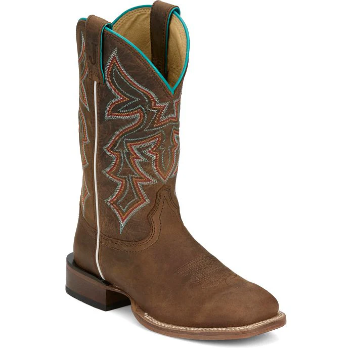 Justin Women's 11" MIss Ellie Western Boot- Taupe - Image 2
