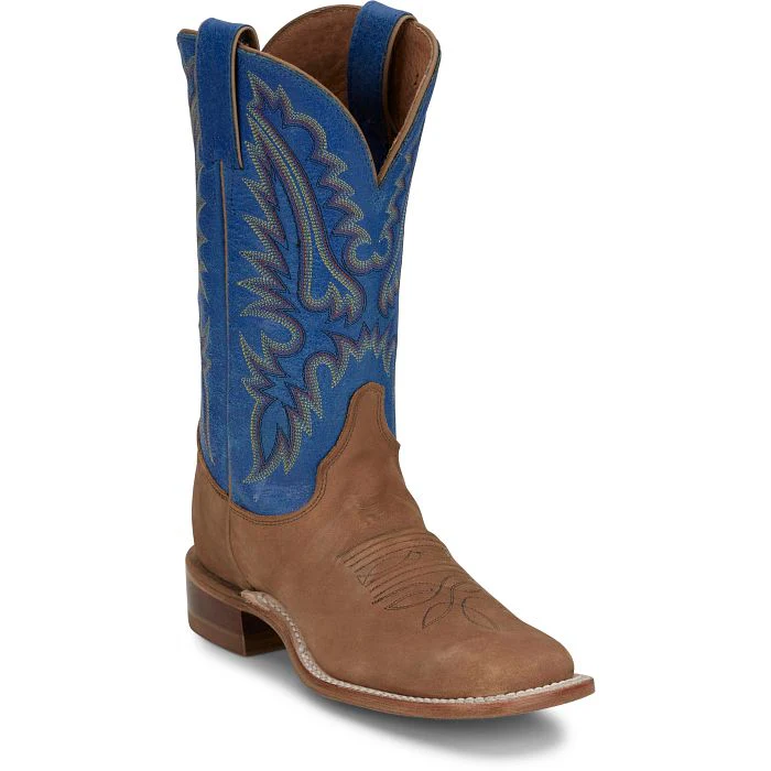 Justin Women's 11" Peyton Western Boot-Distressed Cognac Brown - Image 2