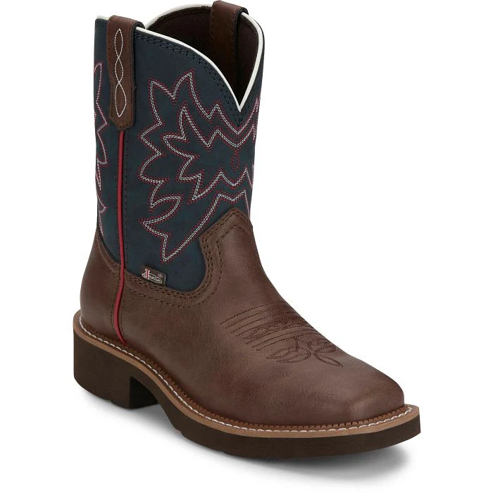 Justin Women's 8" Sunny Western Boot- Brick - Image 2