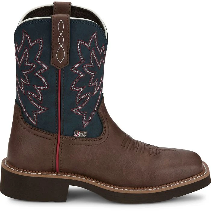 Justin Women's 8" Sunny Western Boot- Brick - Image 3