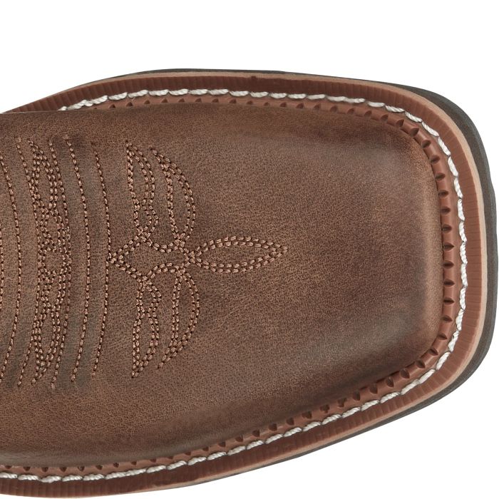 Justin Women's Ema 8" Western Boot- Dark Tan - Image 4