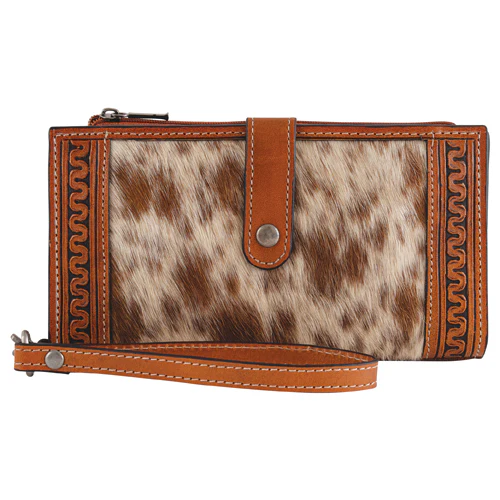 Justin Women's Wallet Serpentine with Hair on Leather