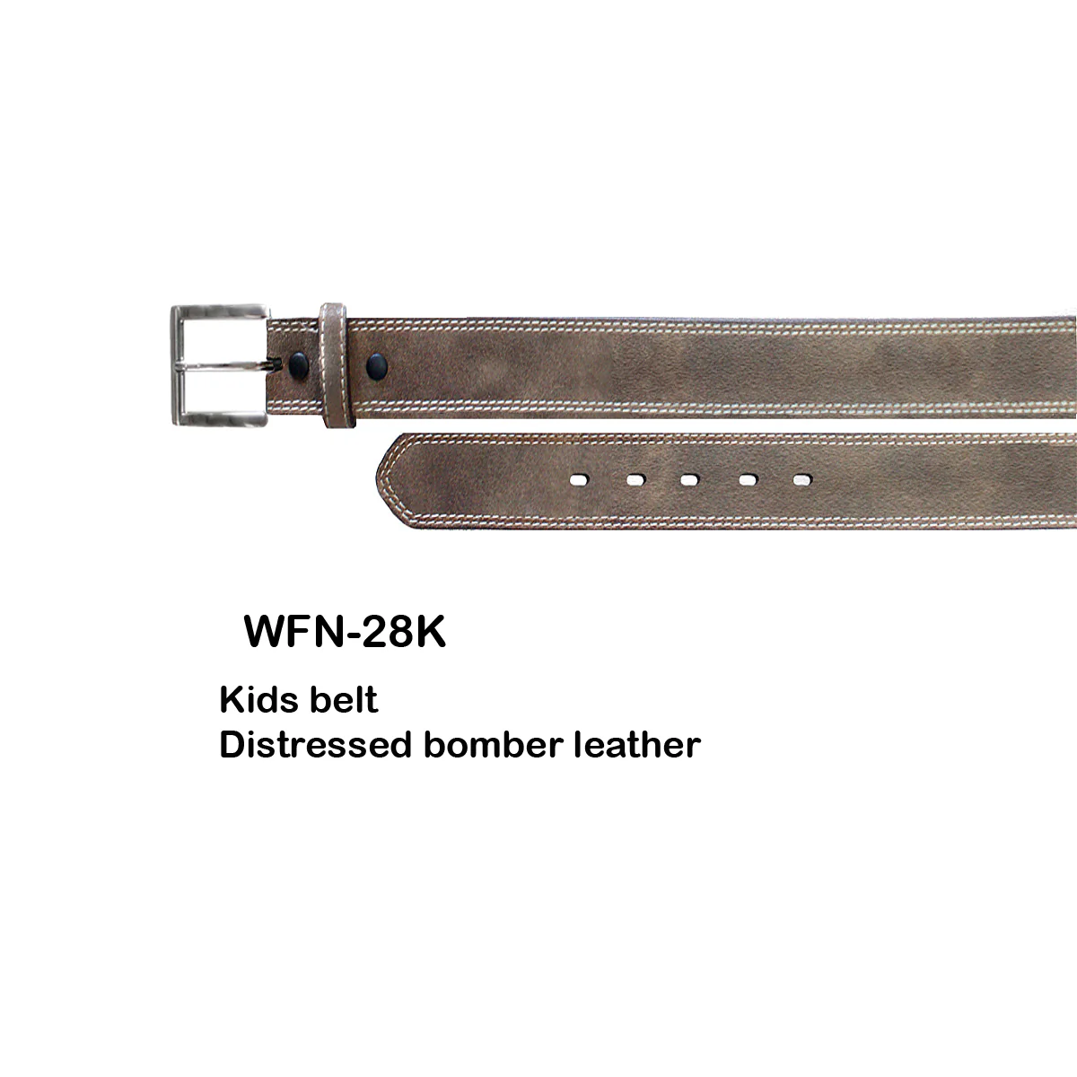 Ranger Belt Co. Kid's Distressed Belt - Bomber - Image 2