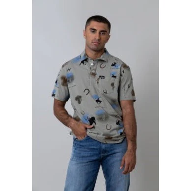 Kimes Men's Bayard Polo Short Sleeve Shirt - Sage - Image 2