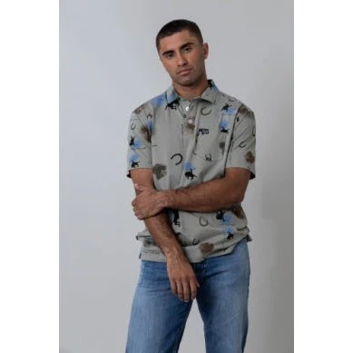 Kimes Men's Bayard Polo Short Sleeve Shirt - Sage - Image 3