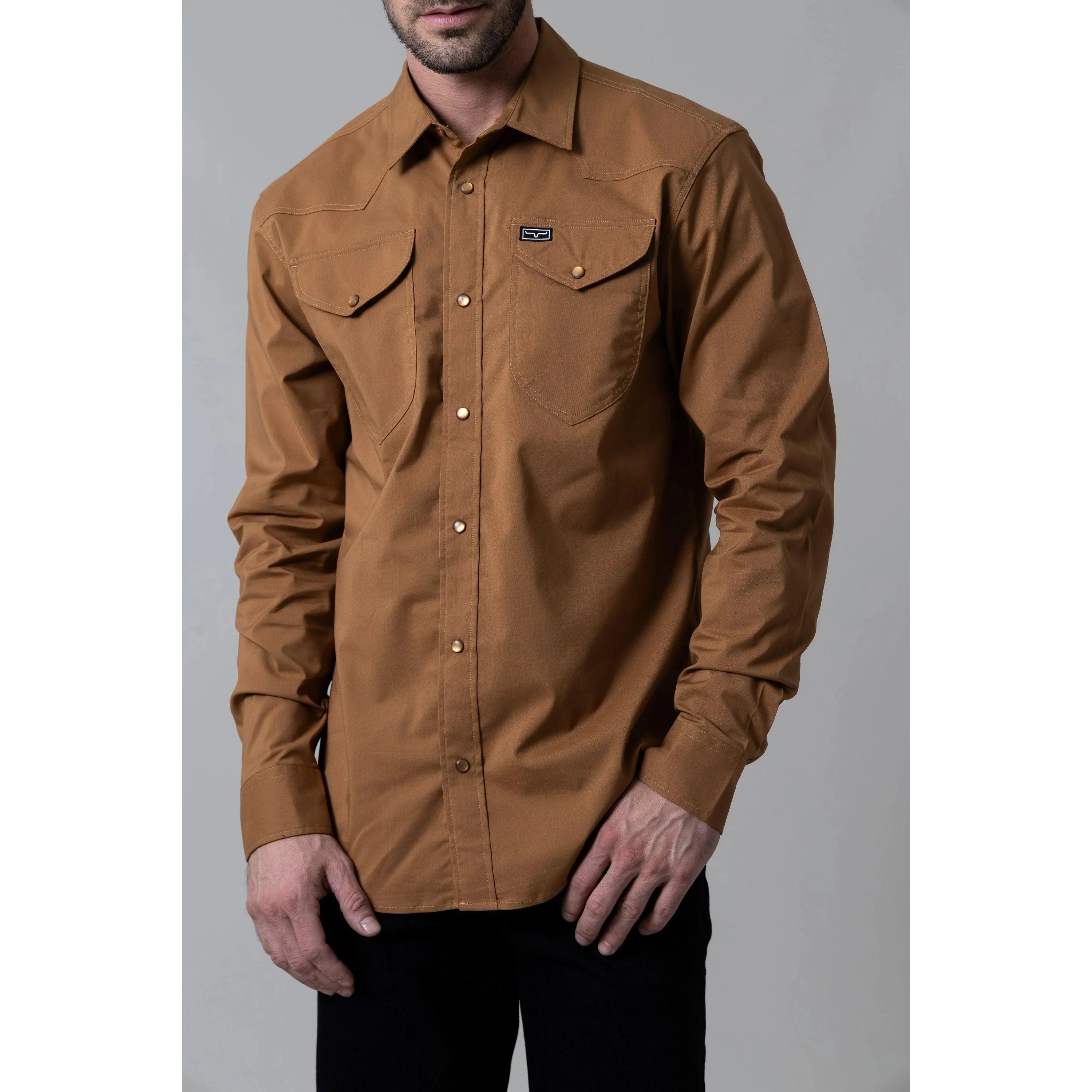 Kimes Men's Blackout Long Sleeve Dress Shirt - Assorted Colours - Image 2