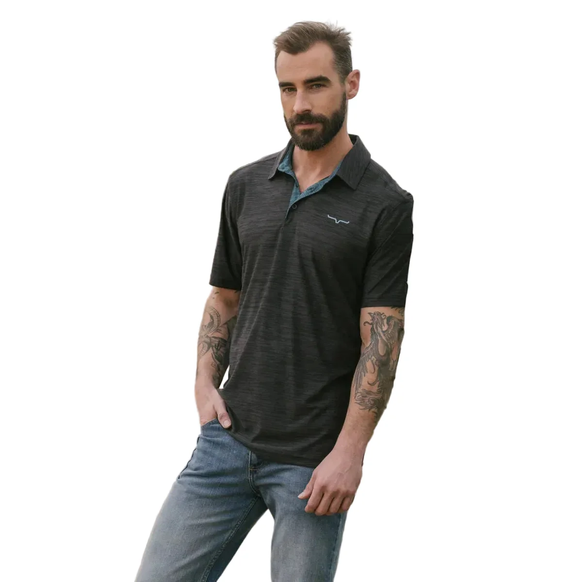 Kimes Men's Fletcher Short Sleeve Polo - Black