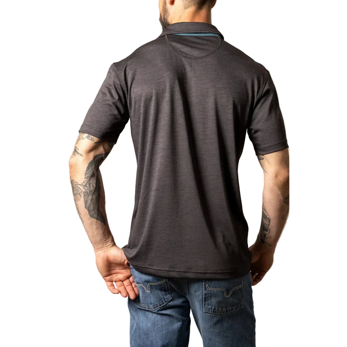 Kimes Men's Fletcher Short Sleeve Polo - Black - Image 2