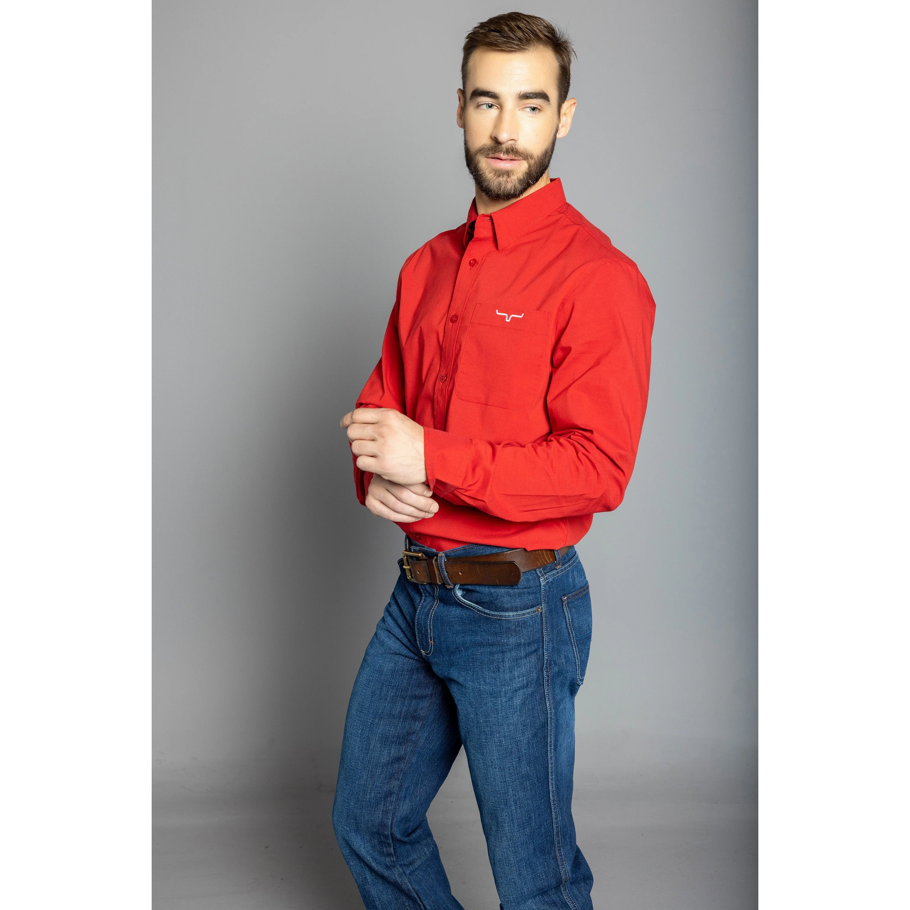 Kimes Men's Team Dress Shirt - Long - Image 7