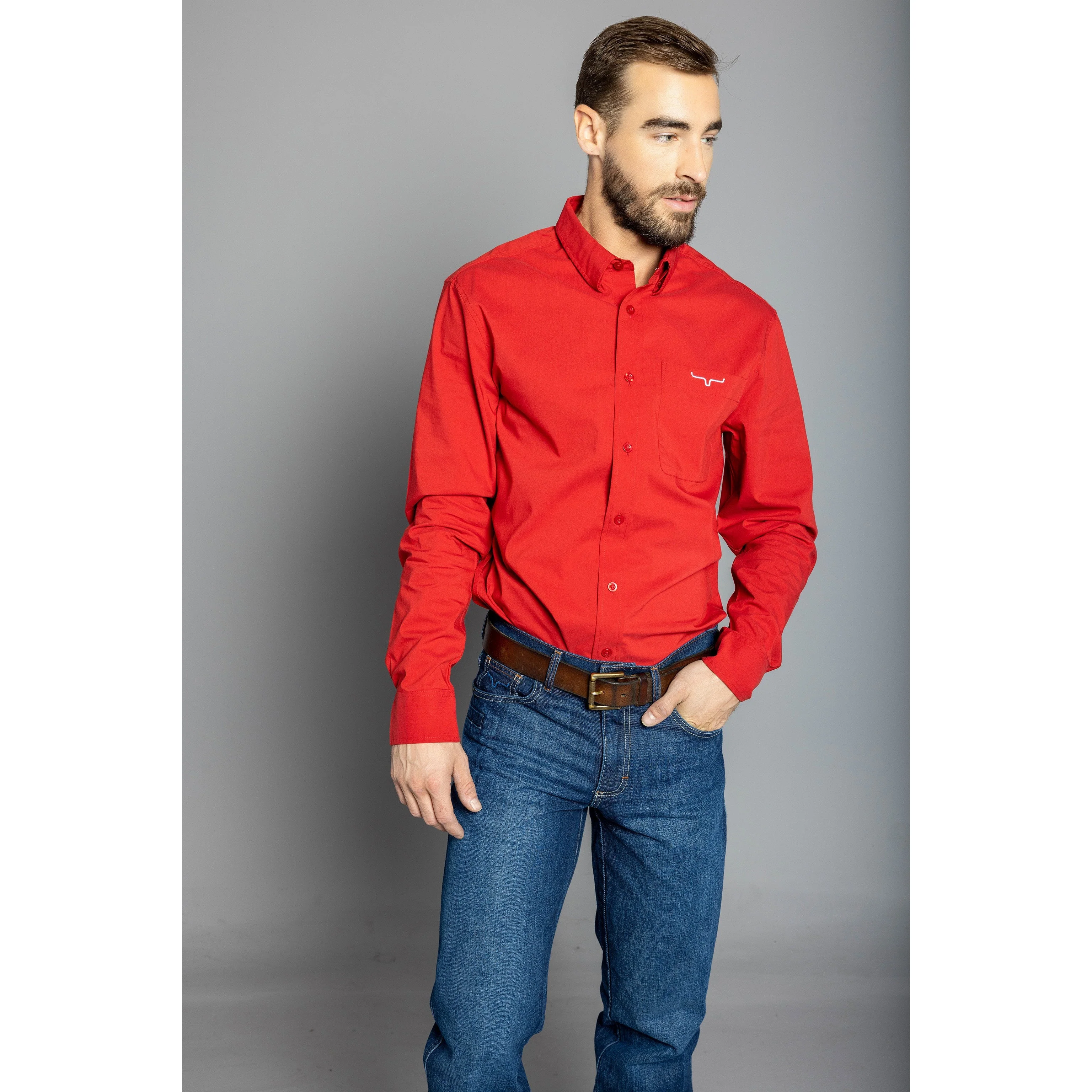 Kimes Men's Team Dress Shirt - Long - Image 8