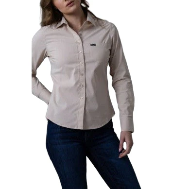Kimes Ladies Linville Long Sleeve Solid Dress Shirt - Multiple Colours - Image 3