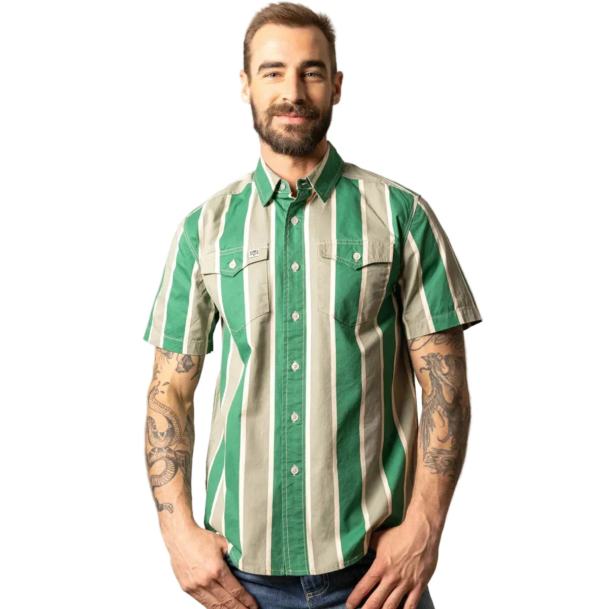 Kimes Men's Stoppy Short Sleeve Shirt - Multiple Colours - Image 2