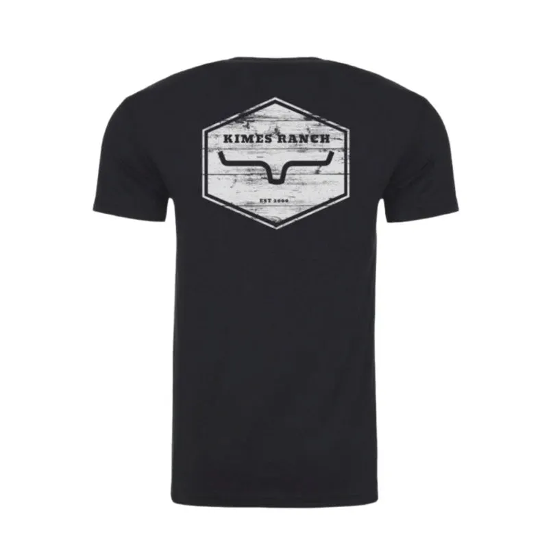 Kimes Ranch Men's Wooden Hex Tee Shirt - Multiple Colours