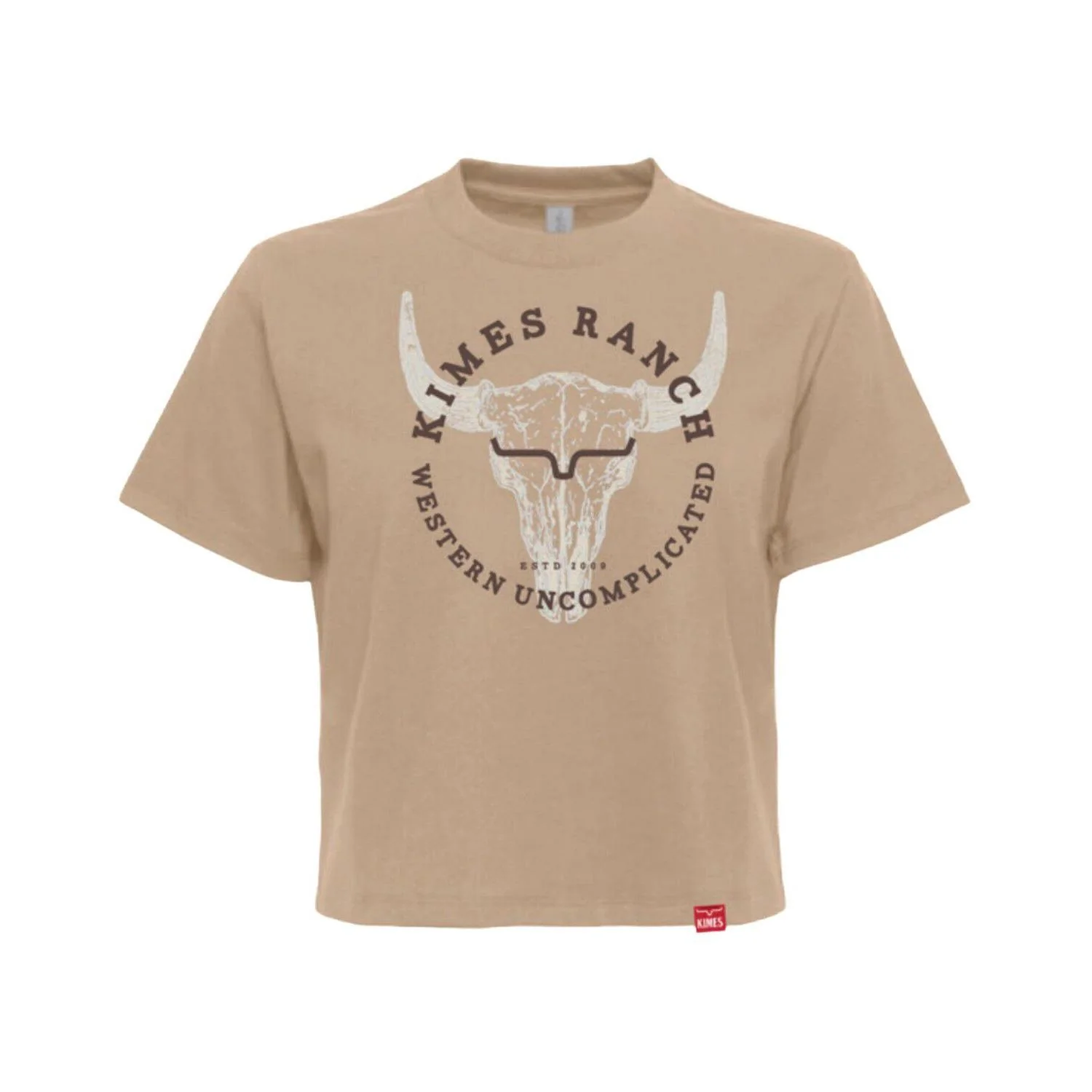 Kimes Women's Bison Skull Cropped Tee Shirt - Multiple Colours - Image 2