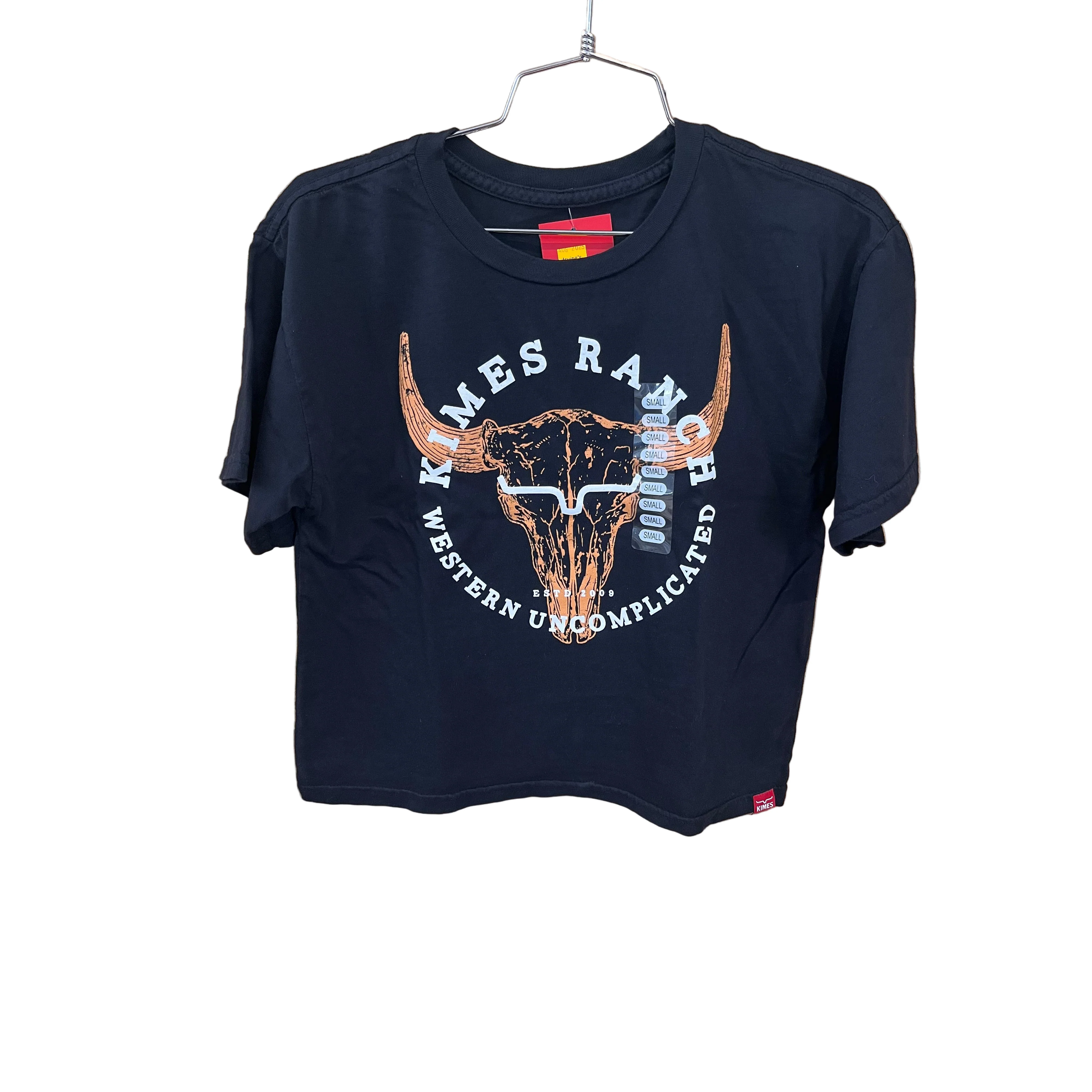 Kimes Women's Bison Skull Cropped Tee Shirt - Multiple Colours - Image 3