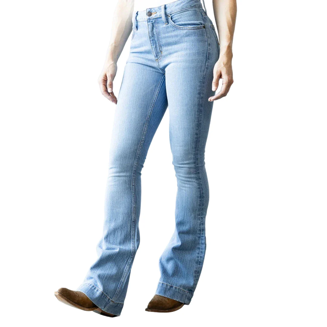 Kimes Women's Jennifer Ultra High Rise Flare Jeans - Light Wash - Image 2